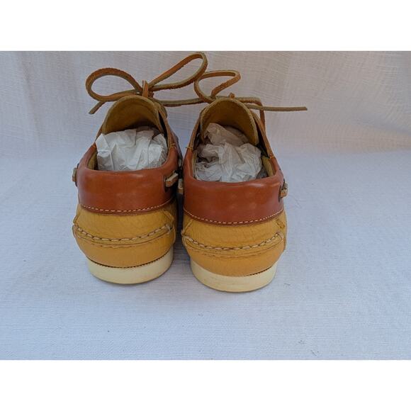 Vintage Dooney & Bourke Leather Loafers Flats Boat Lace Shoes Sz 7M Women's 90s - Picture 5 of 7